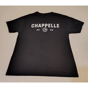 Chappelle 2023 World Tour Graphic T Shirt‎ Mens Size Large Black Comedy Show 8